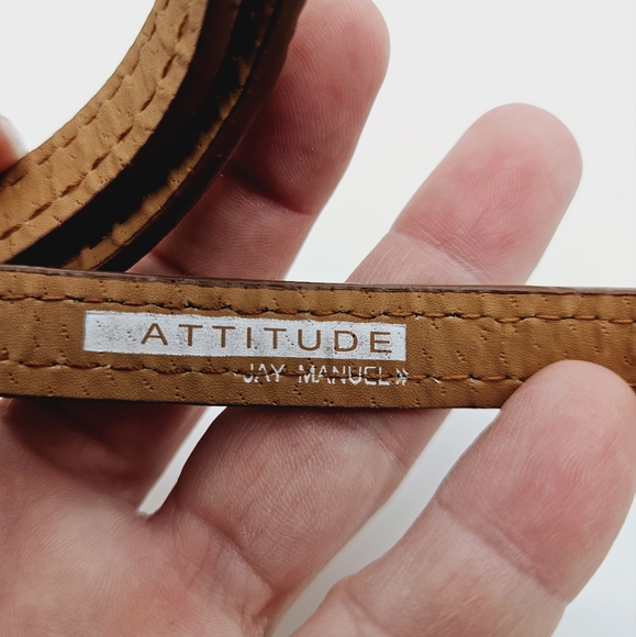 ATTITUDE by JAY MANUEL | light/ baby blue thin belt S - Picture 4 of 6